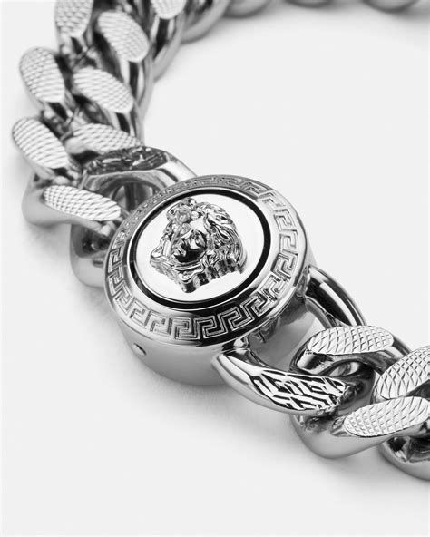 bracciale versace argento